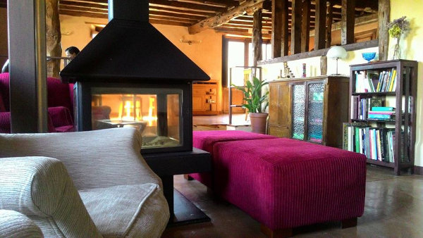 hotel con chimenea en soria